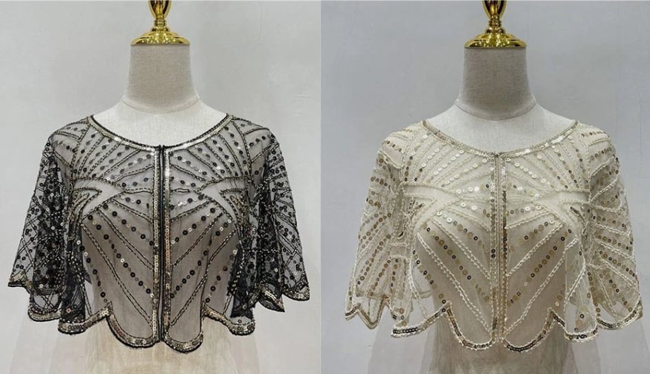 🔥Last Day 50% OFF - Vintage Lace Beaded Shawl
