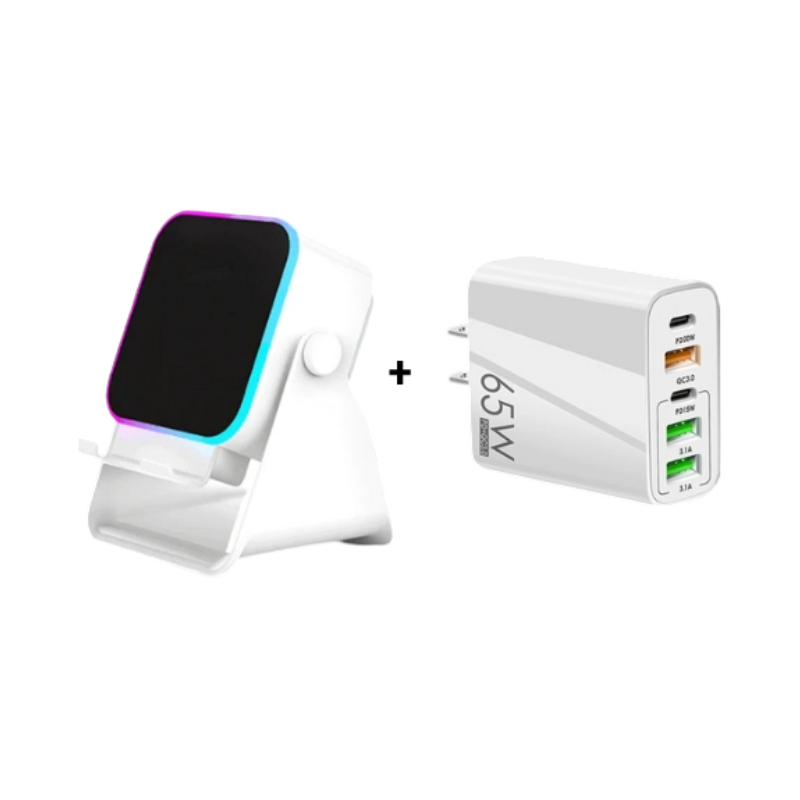 🔥5-in-1 wireless Bluetooth speaker with induction function and adjustable cell phone holder