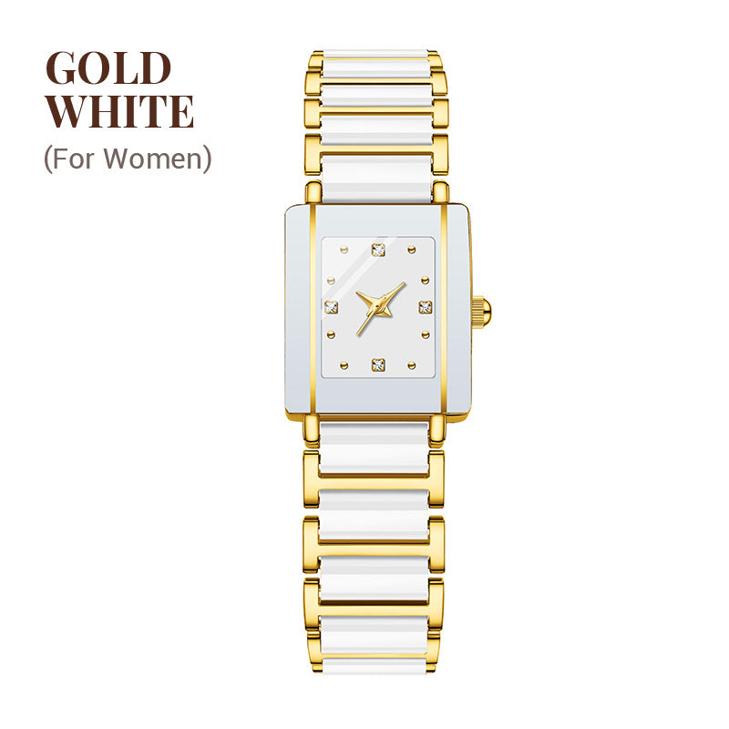 ⏳FLASH SALE! 50% OFF! 🔥Couple Models Fashion Ceramic Square Quartz Watch