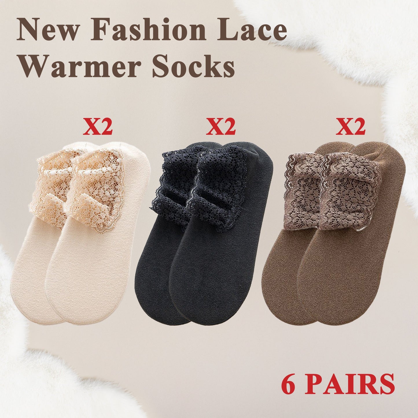 🔥 Spring New Fashion Lace Ankle Socks🌈 (One size fit all)🔥