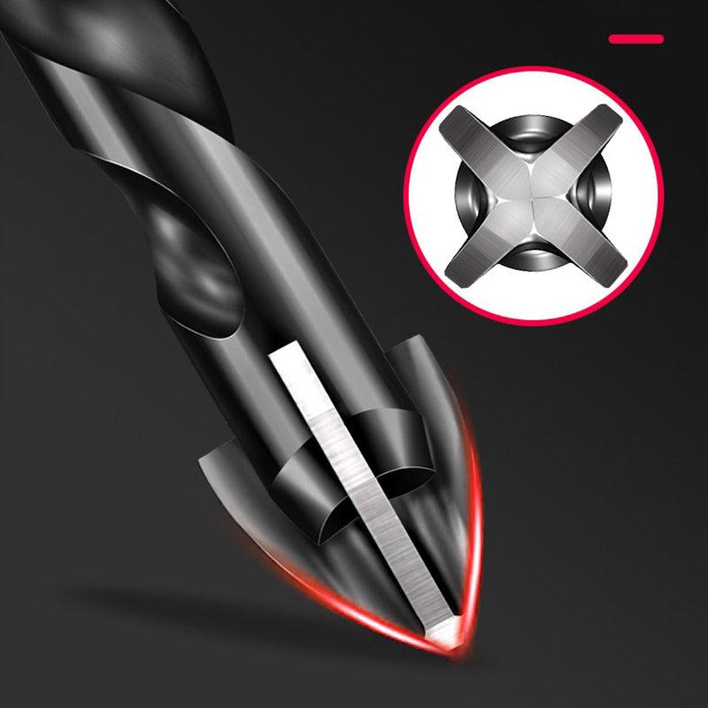 📣Flash Sale: Half Price Valid Until Midnight!🧰High-strength Four-edge Cross Drill Bit Set