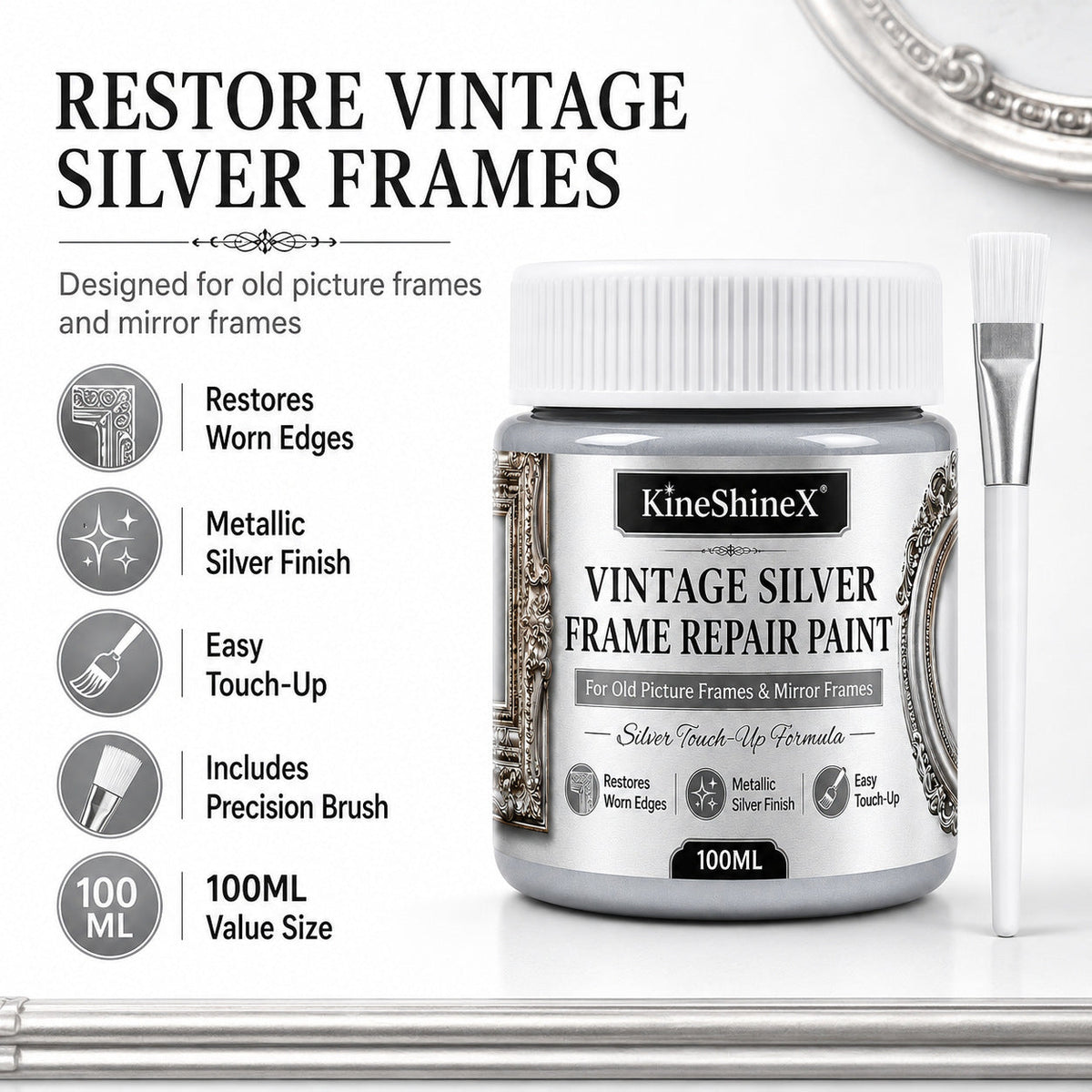 ✨Buy 2 Get 1 Free✨Gold/Silver Metallic Refinishing Repair Paste with Brush