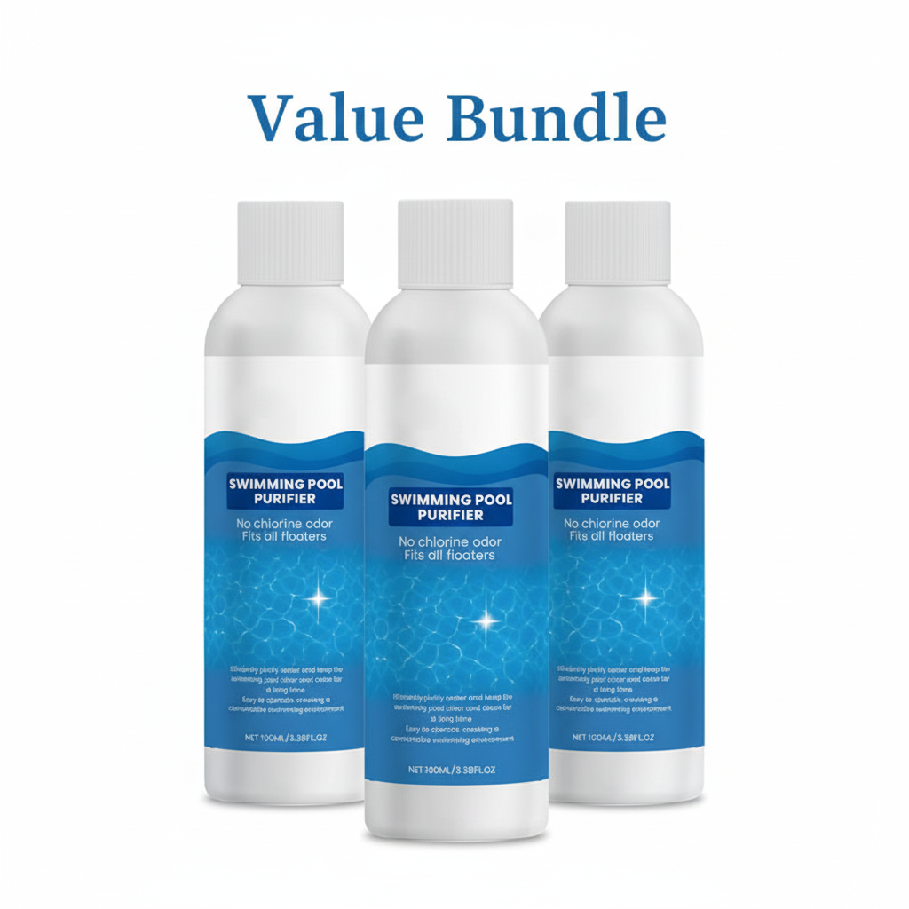💧 Swimming Pool Purifying Liquid – Crystal Clear Water, Zero Hassle! ✨ Say goodbye to green water & harsh chemicals – just pure, fresh swimming every time. 🏊♂️💙