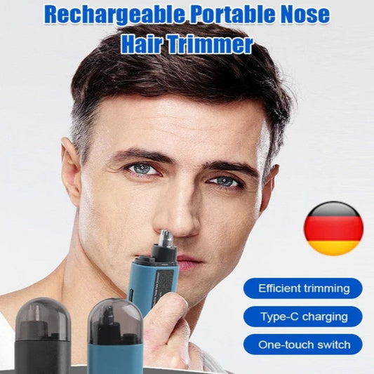 💥🔋50% OFF for a Limited Time🔌 Rechargeable Portable Nose Hair Trimmer - Precise Trimming, Portable and Easy to Use, Essential for Men's Grooming!