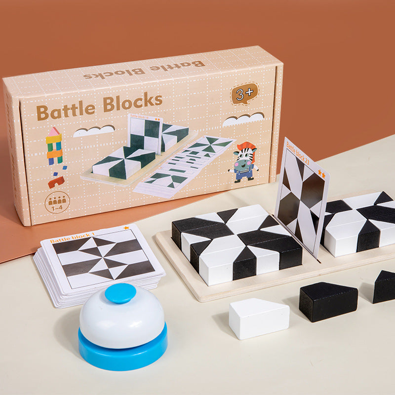 🔥Super Hot Sale 50% OFF🔥Creative Black & White Block Puzzles Set for Kids