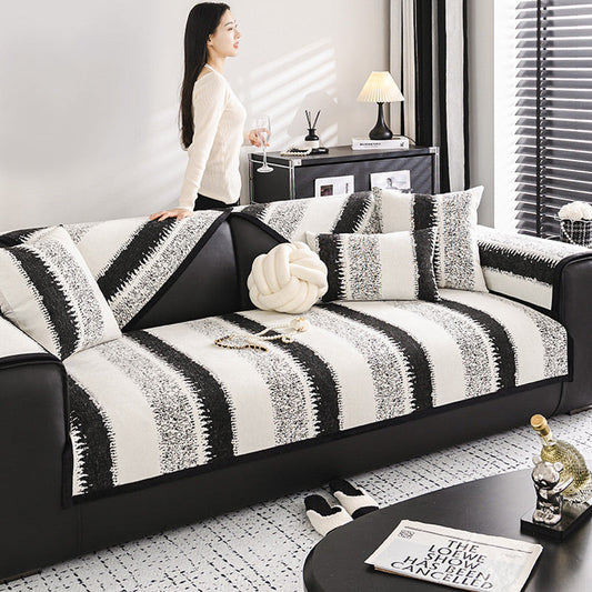 Universal Non-slip Striped Sofa Cover(2024soil-resistant fabric)