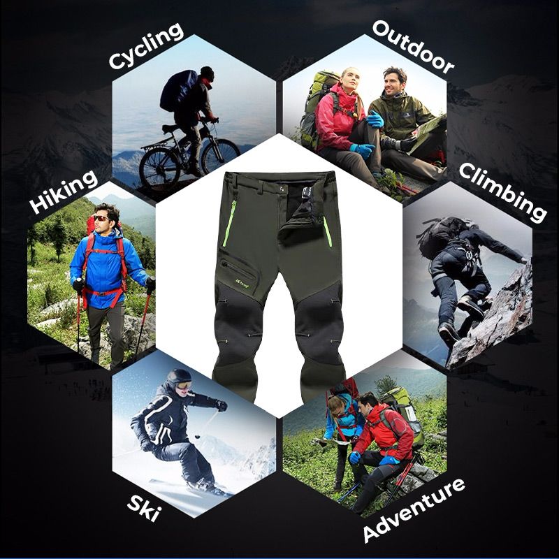 🔥New Year Sale - 50% off🔥Men's Winter Pants Fleece Lined Ski Snow Pants