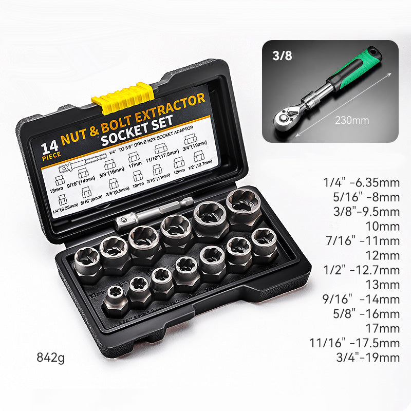 ⚡Hot Sale 55% OFF 🔩Damaged Screw And Bolt Extractor Set🚗
