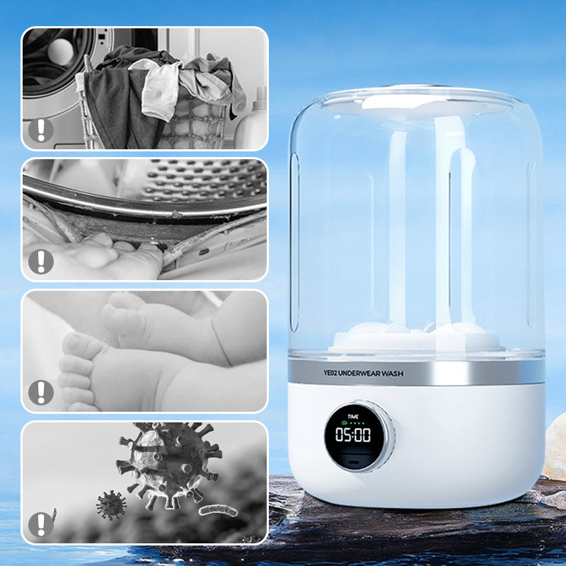 🔥Last Day Sale 50% OFF😍Portable Rechargeable Mini Washing Machine for Underwear!🩲