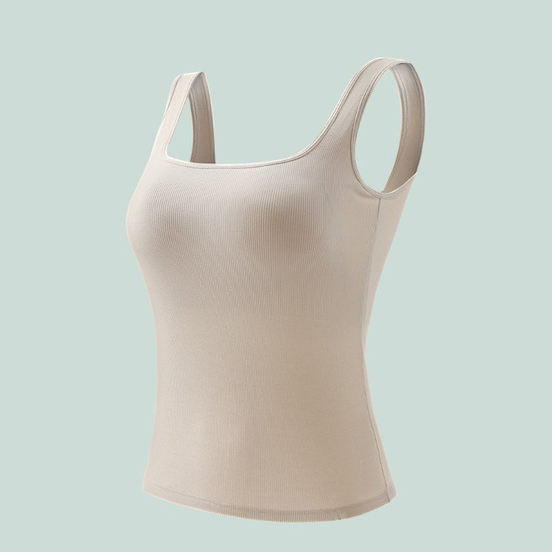 👙✨Women's Comfortable Backless Tank Top with Built-in Bra💕 Effortless Comfort, Built-in Support, Summer Must-Have!