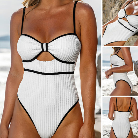 🔥👙Women's Sexy One Piece Swimsuits & Skirts Set💥 Show Your Charm, Beach Essential, Be the Center of Attention!