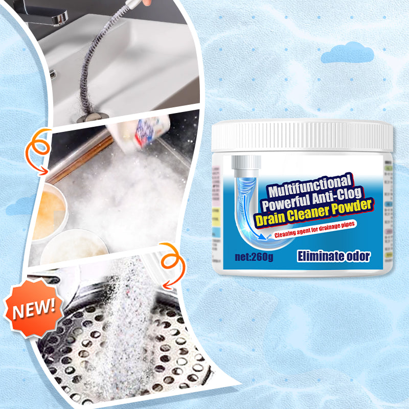 🔥🚽A must-have for every household🫧Multifunctional Powerful Anti-Clog Drain Cleaner Powder