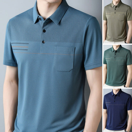 🎀2025 Summer New Arrivals👔Men's Thin Breathable Casual Short Sleeved T-Shirt