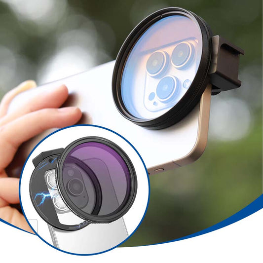 ✨Make your phone's lens comparable to a professional camera📸67mm Clip On Variable Phone Lens Filter Kit