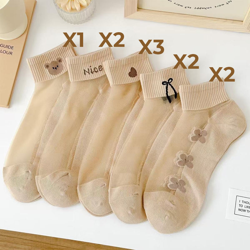 🌴Summer Specials🌴Women's Breathable Mesh Patchwork Ankle Socks