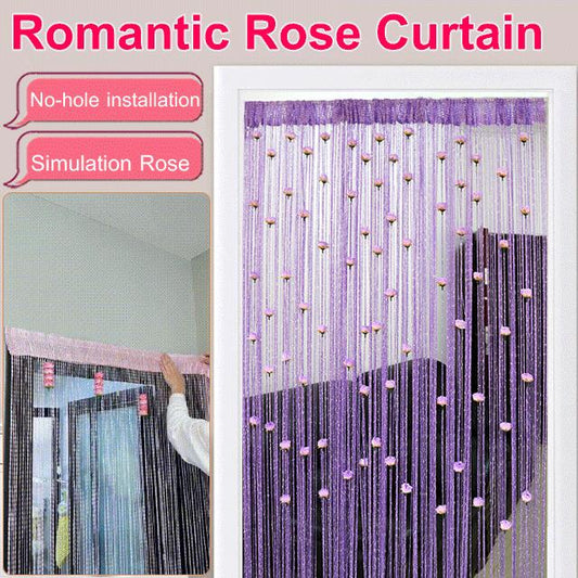🔥Summer Hot Sale-60% OFF🌹🚪Rose Flower Door Curtain