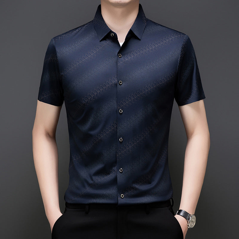 šThis Summer's Must-havešMen's Summer Embroidered Business Short