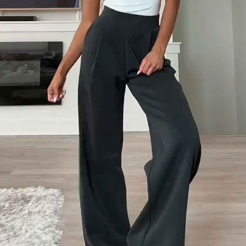 ✨50% OFF✨Women's Casual Straight-Leg Pants with Pockets