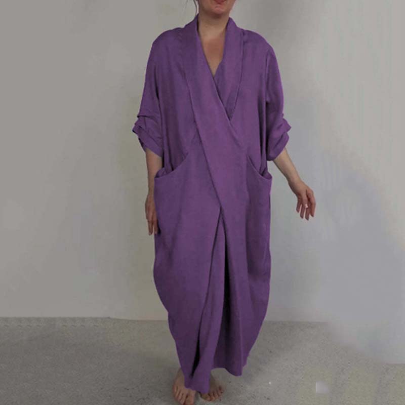 🎉🛍️Exclusive to Summer Leisure👗Women’s Stylish Unique Cross Loose Dress