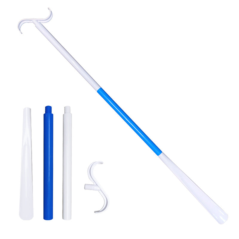 Adjustable Long Shoe Horn with Sock Remover for Seniors