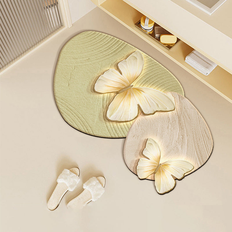 🏠 2025 New Product🦋Retro Butterfly Diatomite Mat – Quick Drying & Non-Slip
