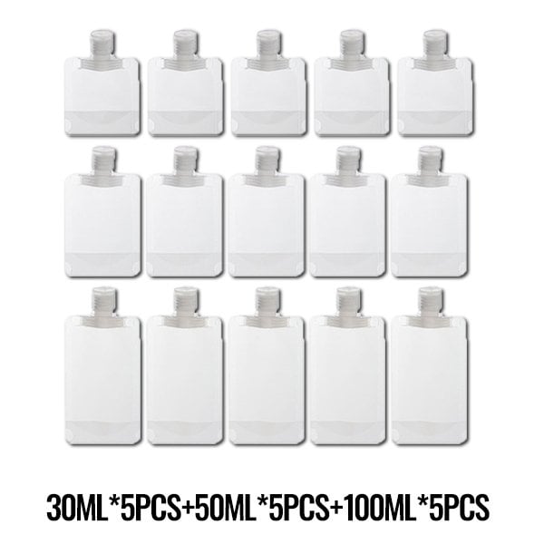 (🌷Super practical stuff ) Portable Travel Fluid Makeup Packing Bag(10 Pcs)
