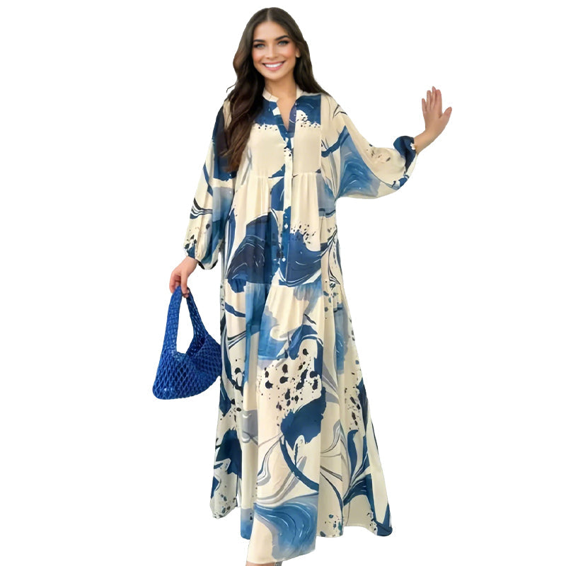🌸Women’s Floral V-Neck Maxi Dress