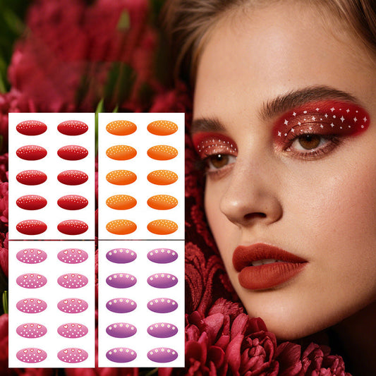 🎉💫 Must-have for parties! Waterproof High Gloss Flash Makeup Stickers