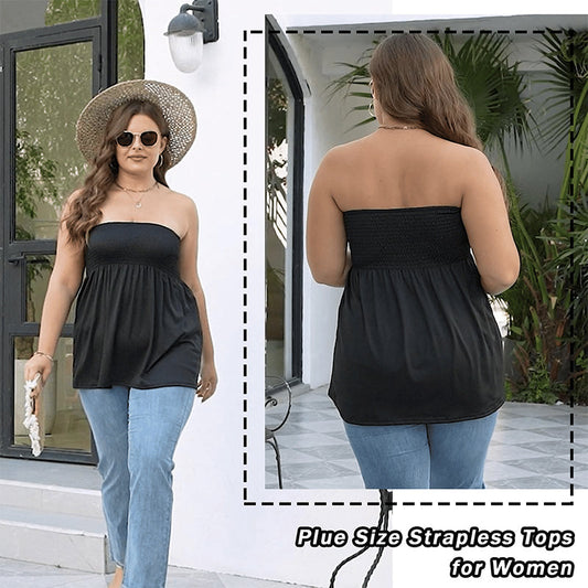 🔥Summer Hot Sale - Solid Chic Minimalist Basic Tube Top