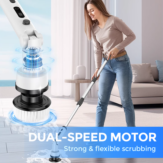 🧹🫧12-Piece Set Multifunctional Electric Extendable Cleaning Brush