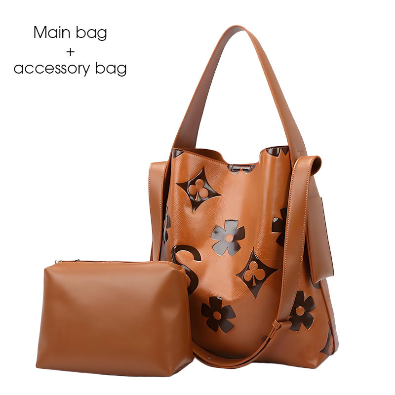 💥Large-Capacity Vintage Embossed Bucket Bag - Hot Sale 50% OFF