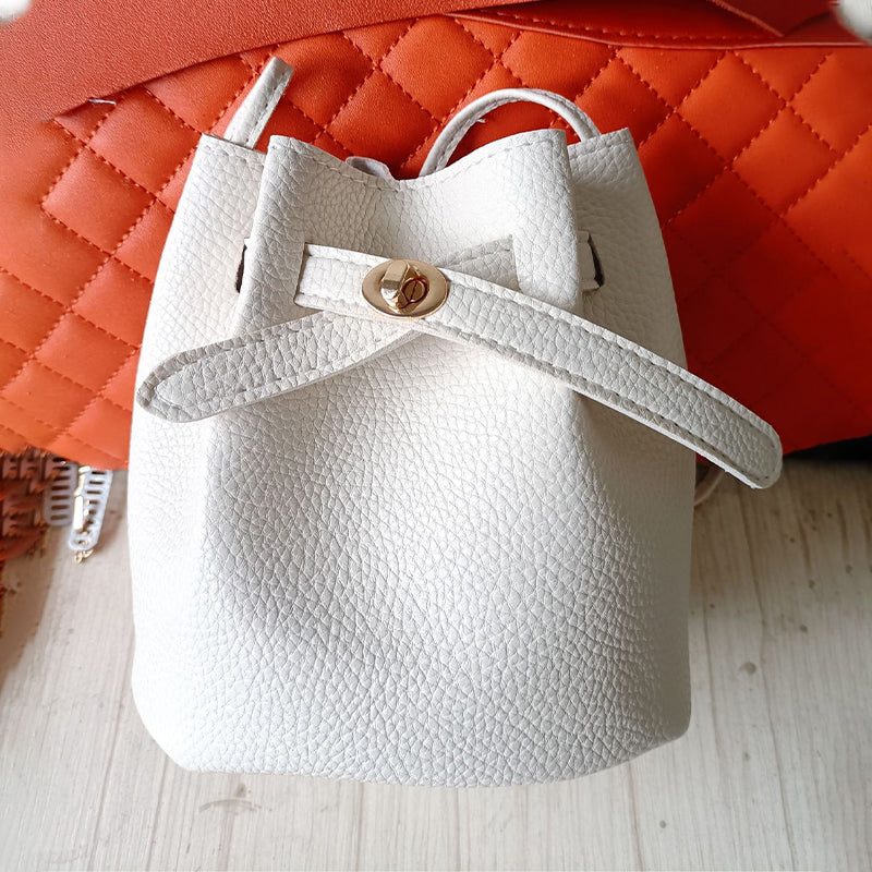 🔥Women's Casual Cinch-Top Bucket Bag