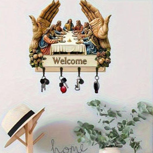 ✝️Wall Mounted Decorative Wooden Keyholder