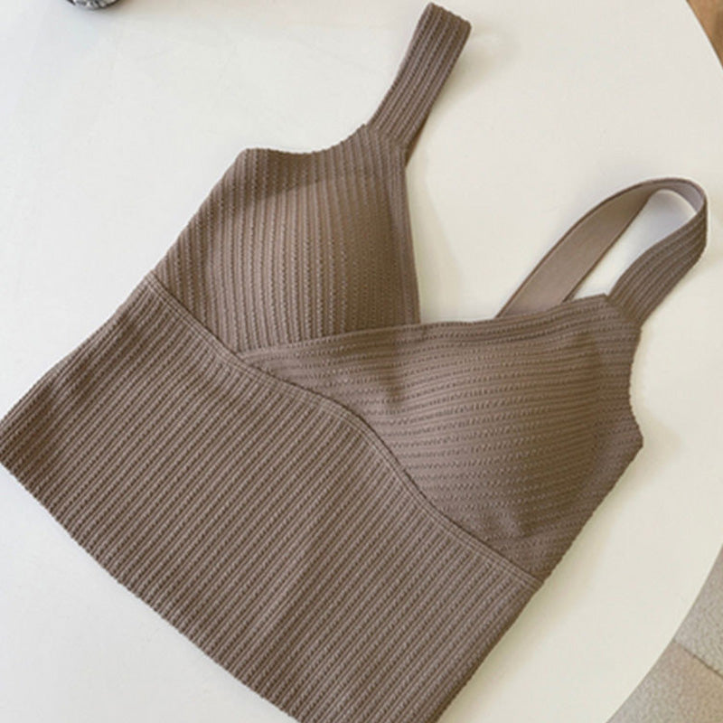 Women's Thermal Tank Top with Built-In Bra