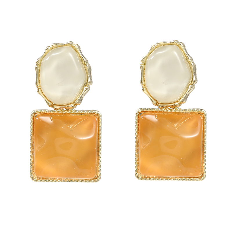 Elegant Geometric Water Ripple Drop Earrings