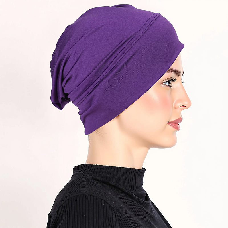 ๐ Buy 1 Get 1 FREE!๐ธ Soft Stretch Turban Cap โ Milk Silk Fabric & Anti-Slip Fit โ Hair Volume Concealer โ Multi-Use Under Scarf ๐งฃ