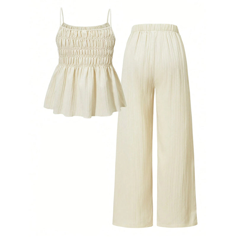 📢📢50% OFF !! ⏰Women's Casual Cami Top & Wide-Leg Pants Set