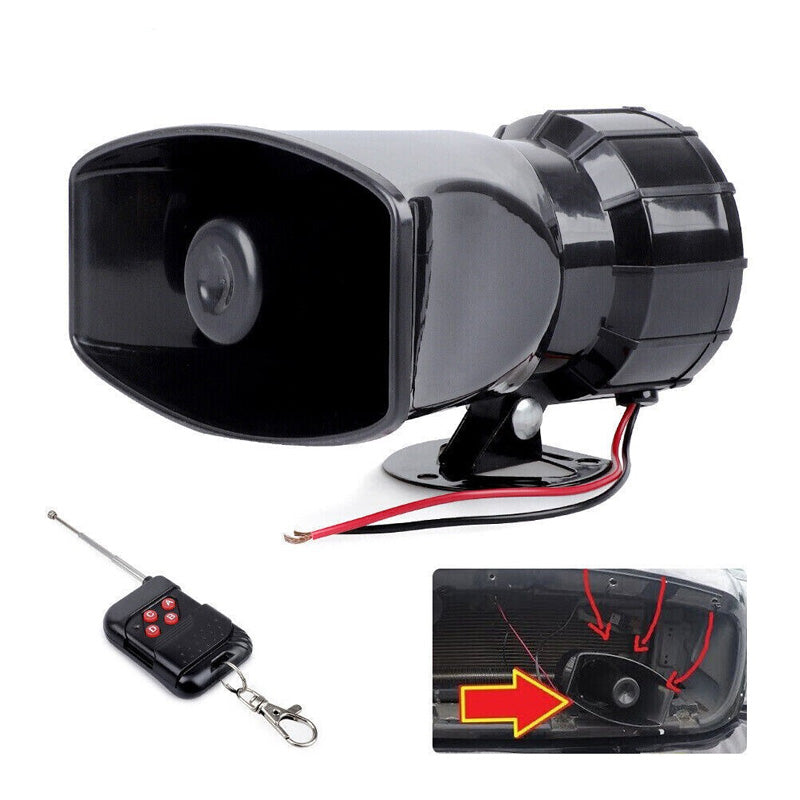12V Power Car Exterior Sound Speaker Kit with Mic, 7-Tone Horn, Car Alarm, Loud Sound, ABS Plastic Universal Vehicle Horn Accessory, Accessories For Car, Auto Accessories