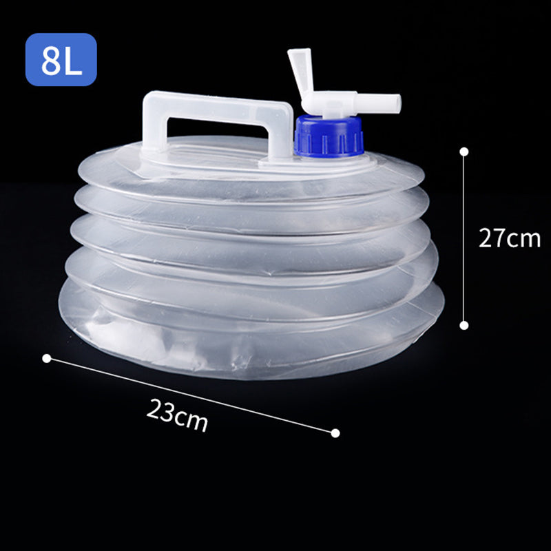 📢📢50% OFF !! ⏰Collapsible Food-Grade LDPE 4 Water Container with Spigot | Adjustable-Flow Tap,Fold-Flat Storage🧪