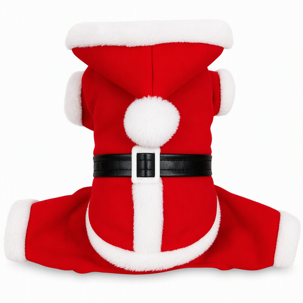 🎄 50% OFF! ✨ Christmas Pet Costume for Dogs & Cats – Hilarious 3D Standing Santa Suit with Integrated Stuffed Hands, Plush Warmth Premium Stitching & Thick Velvet Trim – Lightweight Holiday Outfit for Cats & Dogs 🐾
