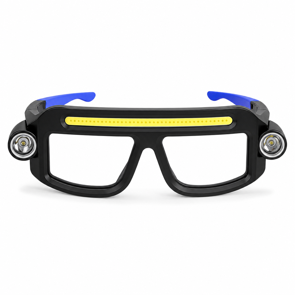 ⏳Time-Limited Special ⏰👓 USB Rechargeable Double Sided Clip On Glasses Light – 5 Brightness Modes, Hands-Free ✨