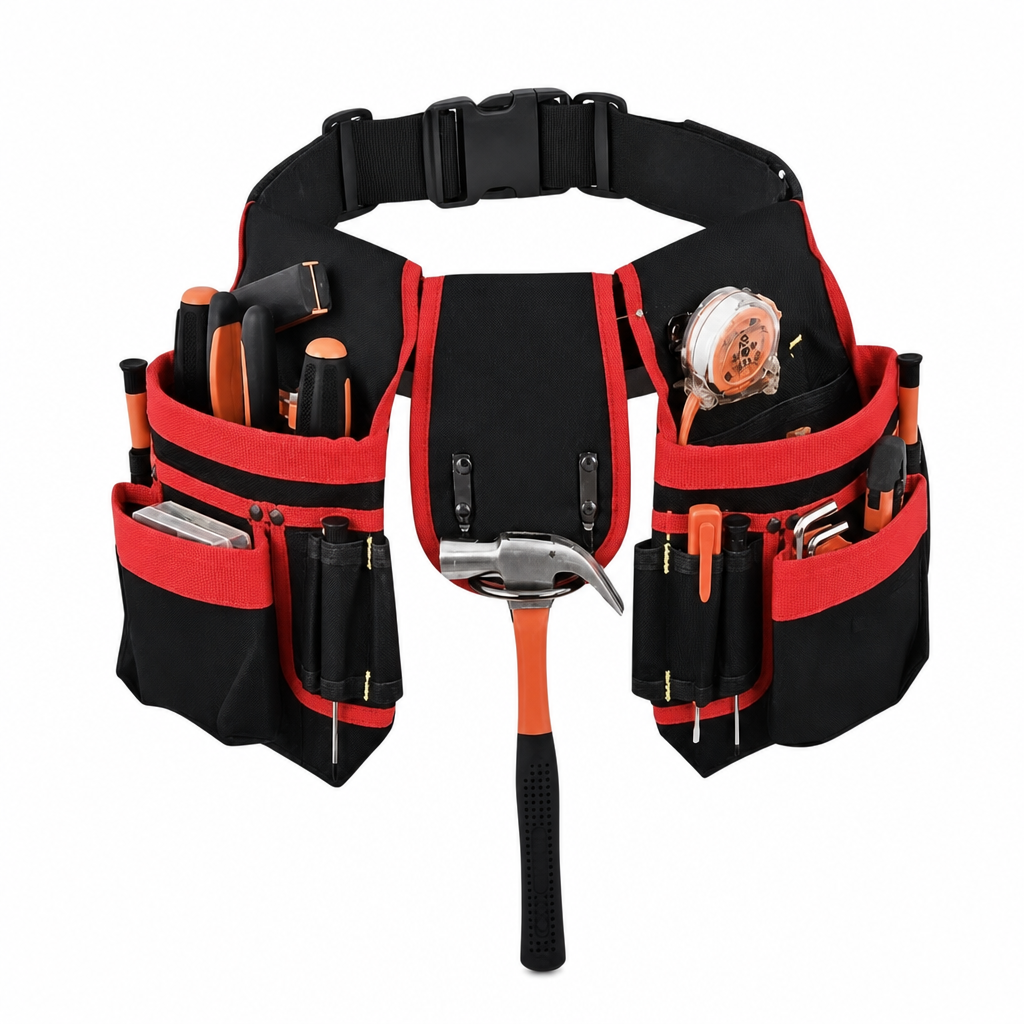 🔧 LIMITED-TIME 50% OFF! 🛠️ Adjustable Tool Waist Bag – Multi-pocket, Magnetic Hardware Holder, Hands-Free ✨