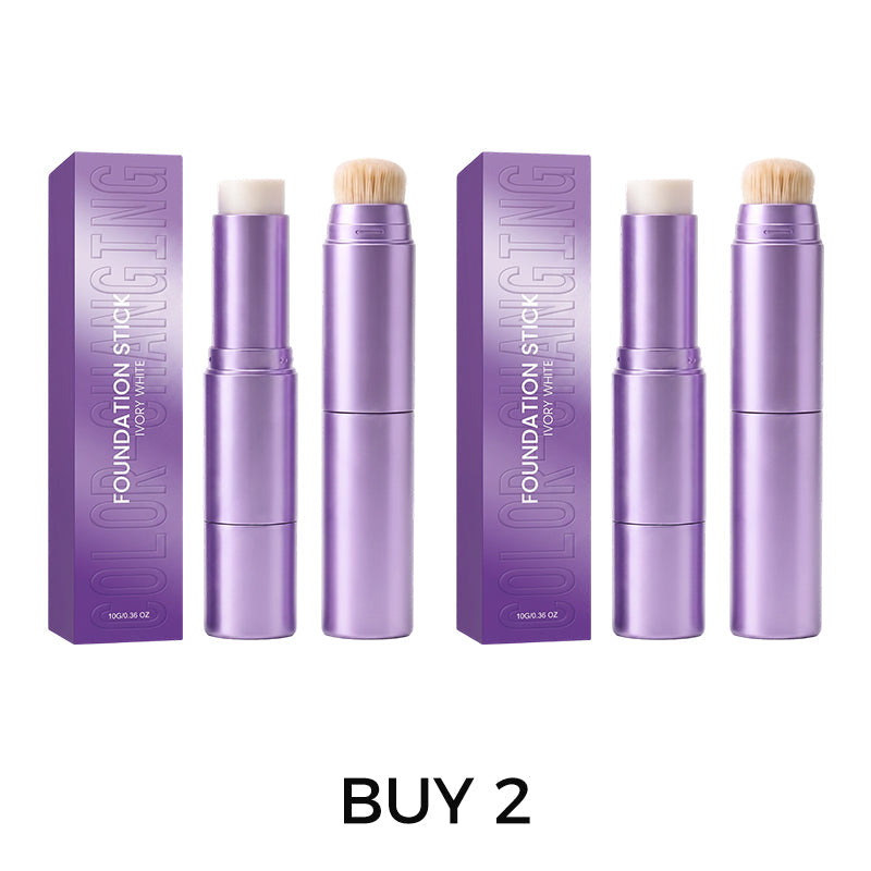 💄 2-in-1 Color Changing Foundation Stick | Skin Tone Matching Cream Foundation Stick for Flawless Makeup✨
