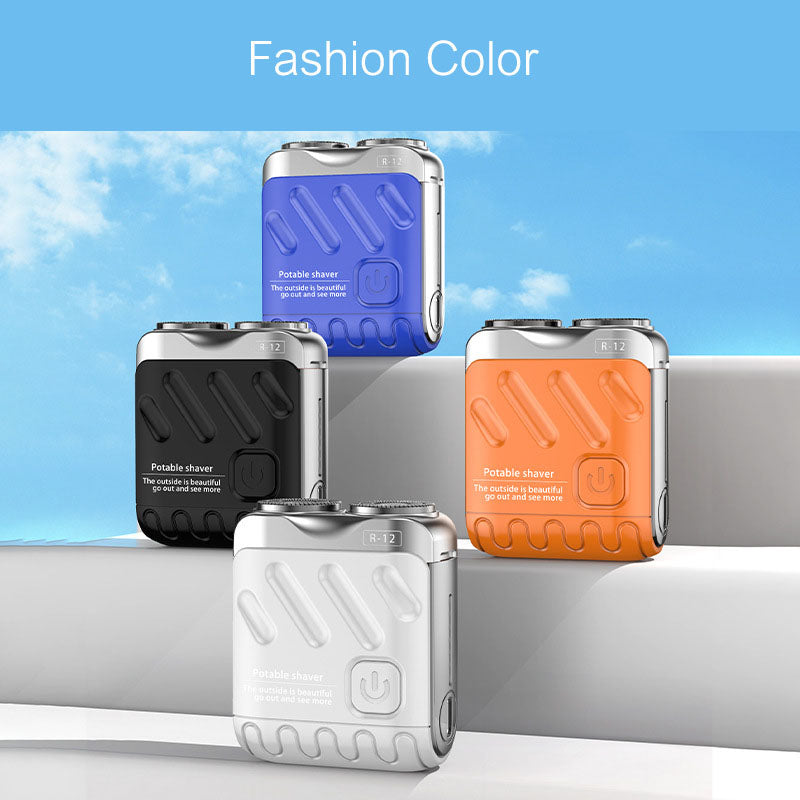 🔥2025 New Design🔥 Mini Electric Rotary Dual Ring Pocket Shaver