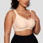 ✨Breathable and Not Stuffy😍Women's Wireless V-Neck Crossover Mesh Seamless Push-Up Bra