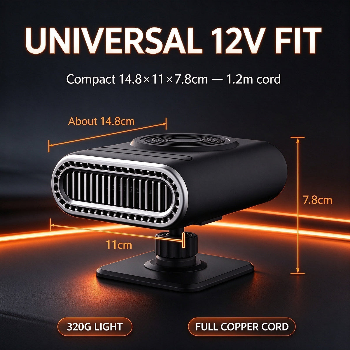 🔥Limited Time Promotion 50% OFF🔥2-in-1 Portable Car Heater and Windshield Defroster