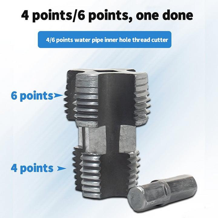 🔥Limited-time Special Offer🔥🛠️Electric Drill Compatible PVC Pipe Threader Kit with Various Die Sizes - Versatile Set, Plumbing Helper Extraordinaire!