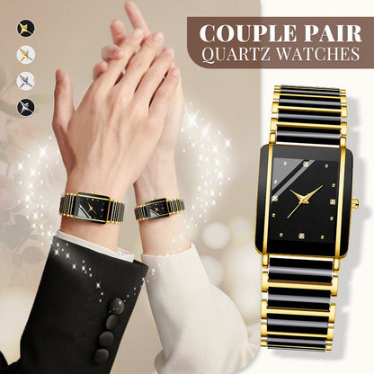⏳FLASH SALE! 50% OFF! 🔥Couple Models Fashion Ceramic Square Quartz Watch
