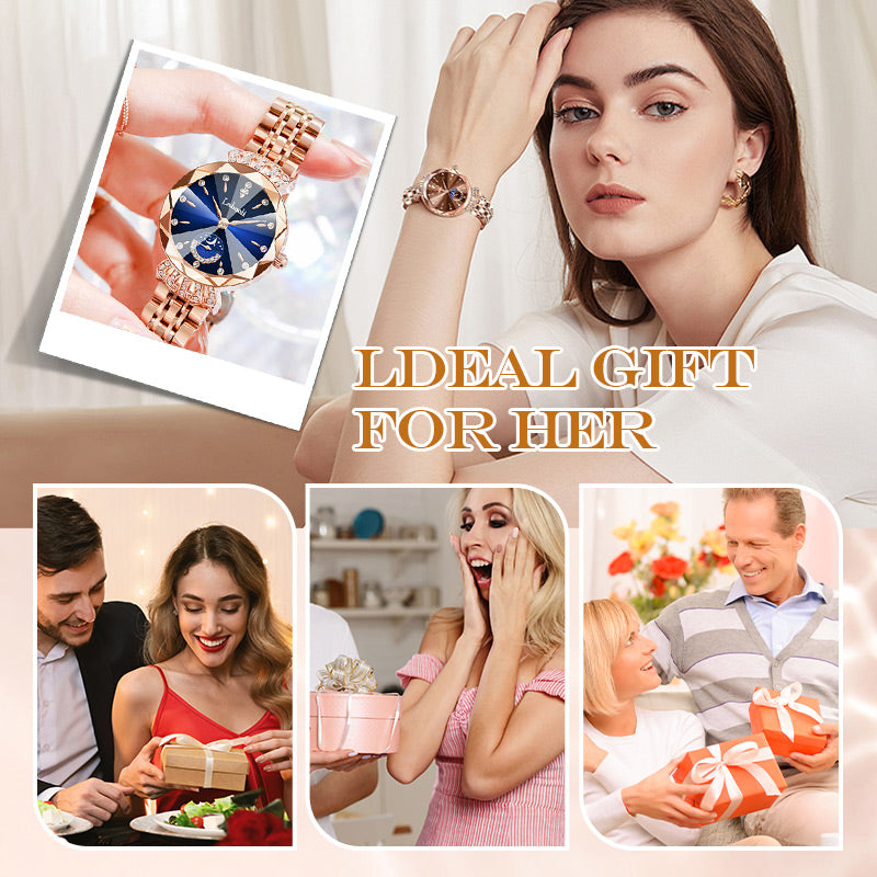 🎀Black Friday Sale 60% OFF🎀Fashionable Diamond Moon Star Watch for Women