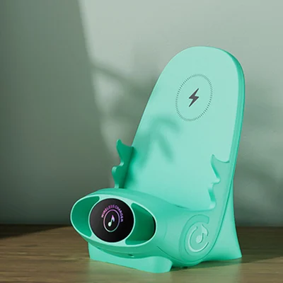 🔥📅Last Day Sale 📱Mini Chair Wireless Fast Charger - Multifunctional Phone Holder, Charge & Entertain at Once!